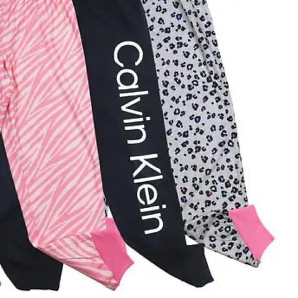 Calvin Klein 3-pack Sleep Pant, Zebra Cheetah Medium 10/12 - Picture 2 of 6